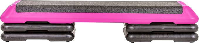 The Step Freestyle Grey Aerobic Platform, Health Club Size Steppers for Exercise