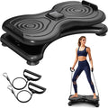 Silent Waist Twist Machine, Anti-Slip Twister Exercise Board with Stable Base, Waist Twisting Disc for Safe Ab Workout and Foot Massage at Home or Gym