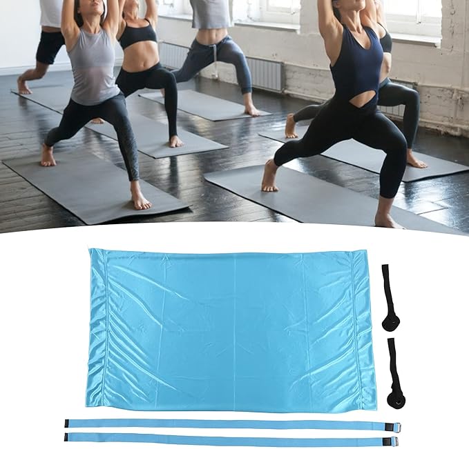 Premium Aerial Hammock Yoga Swing Kit Yoga Hammock Handstand Split Leg Stretchable Training Portable Elastic Aerial Hammock for Home Sky Blue(Blue)