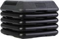 HolaHatha Aerobic Fitness Cardio Stepper, High Step Platform Workout Home Gym Exercise Equipment with Adjustable Height Risers, Black