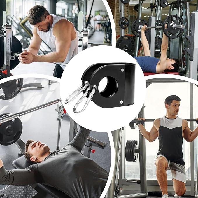 Exercise Gym Clips - Metal Barbells U Clips, Durable Workout Equipment | Multi-Functional Exercise Accessories, Strength Dumbbell Suspension for Training, Fitness Workout, Muscle Sculpting, Gym