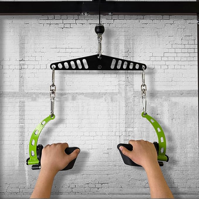Cable Machine Attachment - Heavy Duty Pulley System Plate, Hole Connector Fitness Equipment, Strength Training Cable Link | Door Wall Gym Workout for Door Wall Gym Workout