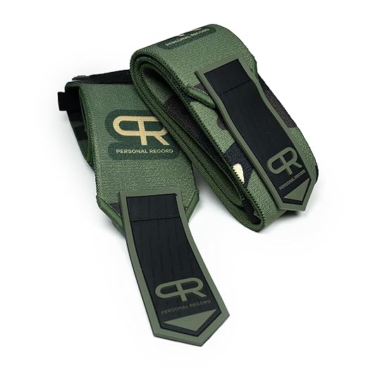Elbow Wraps for Weightlifting - Heavy Duty Construction, 25% More Elasticity, Reinforced Stitching, Extra Wide Fastener, Easy to Adjust, (Digital Green Camo)