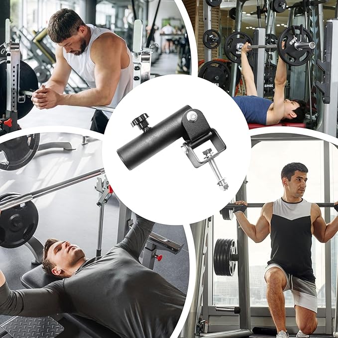 Squat Attachment,T-Shaped Gym Accessories With 360 Degrees,Split Squat Bar Attachment - For Full Body Strength Training