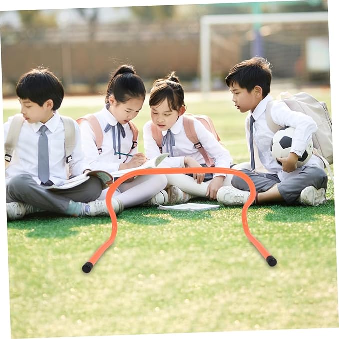 Toyvian Agility Hurdles 4pcs 15cm Plastic Speed Training Hurdles for Football Soccer Agility Drills Youth Sports Training Equipment