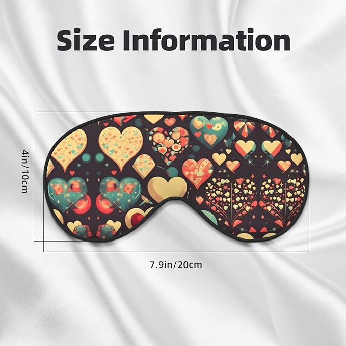 Heart Crush Flower Head-Mounted Double-Sided Light-Blocking Sleeping Eye mask to Protect Eyes and Relieve Eye Fatigue