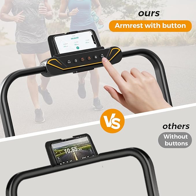 Walking Pad Treadmill, 3 in 1 Foldable Under Desk Treadmills for Home Office, Small Walking Pad with Incline Handle Bar, 300lbs Capacity 2.5HP Portable Running Machine with APP Remote Control