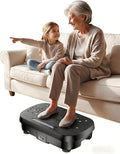 Vibration Plate Exercise Machine for Lymphatic Drainage, Muscle Activation, Full-Body Workout Vibrating Platform with