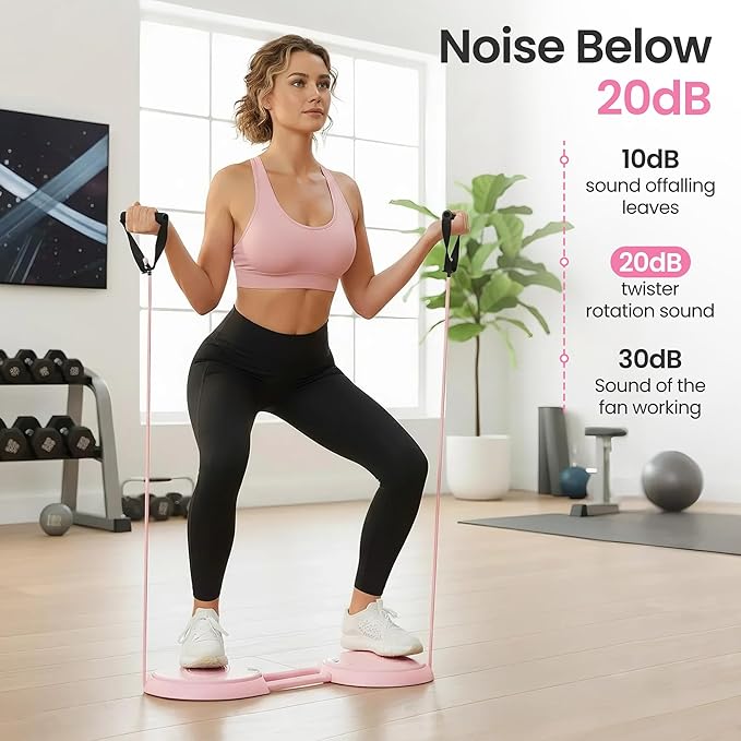 Waist Twister, Ab Machine with 500 lbs Weight Capacity