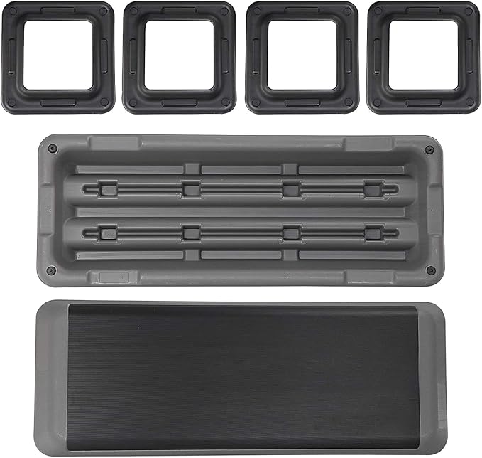 HOMGARDEN Adjustable Fitness Step Platform 43" Gym Aerobic Training Stepper w/4 Extra Risers,Home&Gym Workout Equipment for Cardio