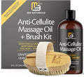 Anti Cellulite Massage Oil and Firm Dry Brush Kit | Collagen & Stem Cell Skin Tightening Kit | Radiant Body Care Kit for Women by M3