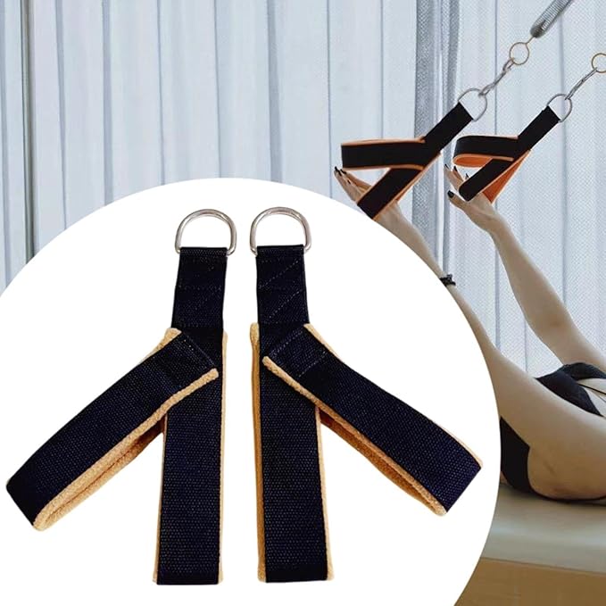 Generic 2Pcs Pilates Straps Reformer Straps Yoga Straps Fitness Straps for Home Exercise