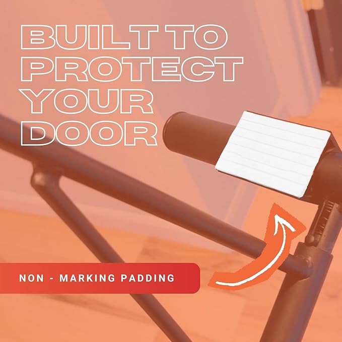 Folding Door Pullup Bar and Dip Bar Station - NO WOBBLE, Home Gym, Easy Storage, Power Tower Dip Station and Pull-up Bar for Doorway, Collapsible Dip Station, No Door Damage, High Weight Capacity, Foldable Bodyweight Workout Station