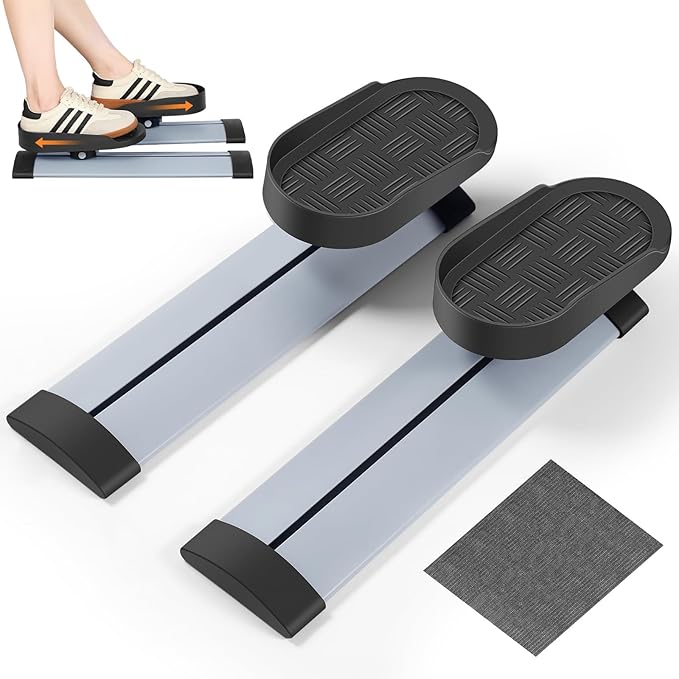 Leg Exerciser While Sitting for Seniors,Knee & Shoulder Exerciser for Home Office, Adaptable for Under Desk Arm& Leg Pedal Exerciser with Resistance, Low Impact Workout for Rehab,Non-Slip Mat Included