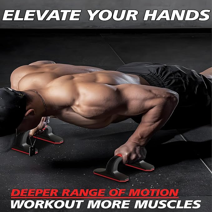 Pushup Bars，Non-Slip Push-Up Handles with Enhanced Grip – Lightweight & Eco-Friendly Fitness Solution for Man & Women