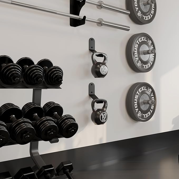 Kettlebell Rack Heavy Duty Kettlebell Storage Holders Wall Mount Kettlebell Hanger for Workout Room Commercial Gym Home Gym