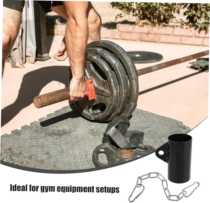 Milisten 1set Shape Bar Handle Adapter Barbell Row Attachment for Strength Training Glute Workout Equipment