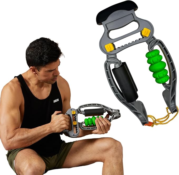 HOTWAVE Forearm Massager for Arm, Adjustable Foam Roller, Trigger Point Muscle Roller for Calves&Forearm, Wrist Massager, Tennis&Golfers Elbow Pain Release