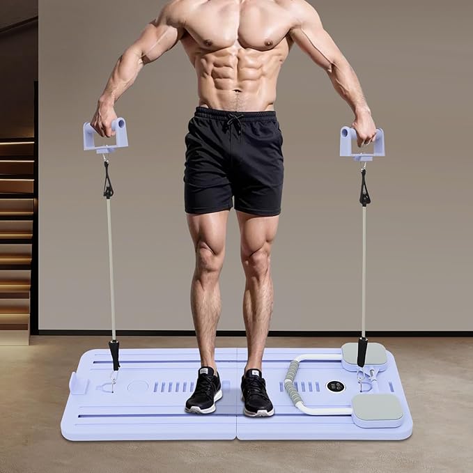 Pilates Board, Balance Board for Core Workout & Abs Training, Anti-Slip Wobble Board for Home Gym Fitness, Physical Therapy, Full Body Exercise (Max 330 lbs, Purple)
