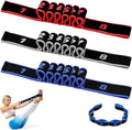 3Pcak Fitness Resistance Band for Stretching and Yoga, Number Stretch Resistance Band with Clear Markings, Fitness Resistance Bands 8-Section Elastic Training Bands