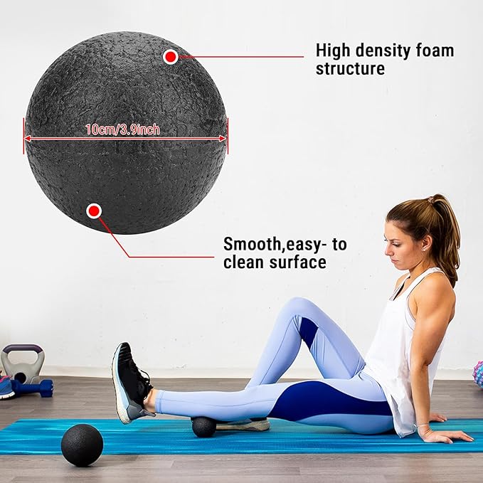 EPP Yoga Foam Release Ball, Deep Tissue Massage Ball, Muscle Trigger Point Tool Myofascial Release Balls for Stress Relief and Recovery (10CM Single Ball)