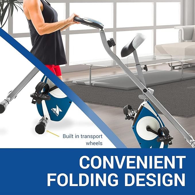 Folding Exercise Bike, 225 LB Weight Capacity