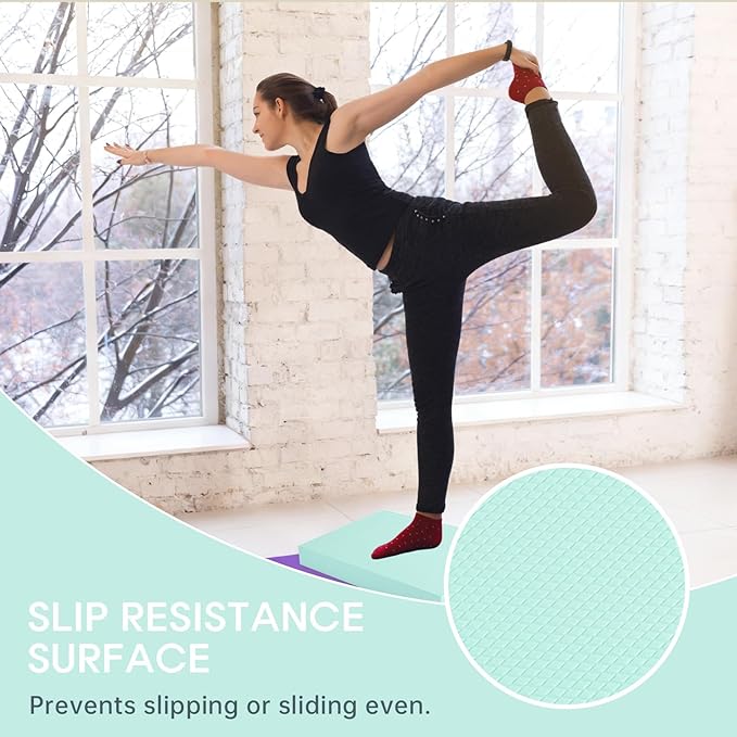 Balance Pad – Stability Trainer for Balance, Stretching, Physical Therapy, Exercise, Mobility, Rehabilitation and Core Training Non-Slip Closed Cell Foam Premium Balance Pad Knee Pad