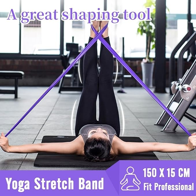 Pilates Essential Kit, Portable Home Fitness Equipments, with Pilates Rings,Yoga Stretching Tape, Yoga Rally Bands&Yoga Balls and Yoga Rings, for Full-Body Exercises Gym Fitness Equipments