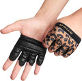 Minimal Workout Gloves,Short Micro Weight Lifting Gloves Grip Pads with Full Palm Protection & Extra Grip for Men Women Weightlifting,Gym,Cross Training,Powerlifting,WODs.