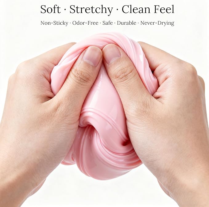 Hand Exercise Tool for Adults – Grip Strength Training Putty, Quiet Desk Hand Exercise, Non-Drying Compound for Office, Home & Gym, 4-Color Set, 3oz Each