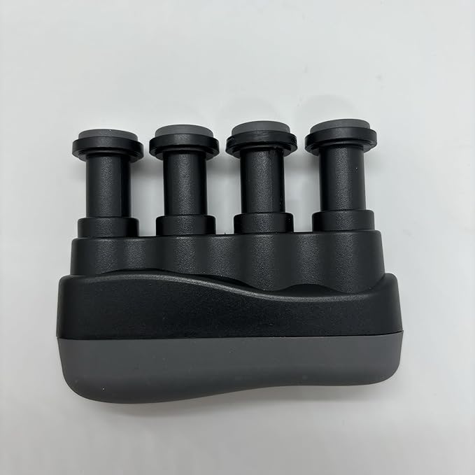 Guitar Finger Strengthener - Improve Your Finger Power, Flexibility, and Span for Playing String Instruments (Black)