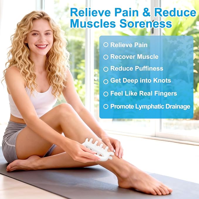 Cellulite Massage Tool, Fascia Blaster, Lymphatic Drainage Tool, Trigger Point Massage, Fascia Release Tools, Anti Cellulite Massager for Muscle Knots & Myofascial Tissue & Body Lymphatic Drainage