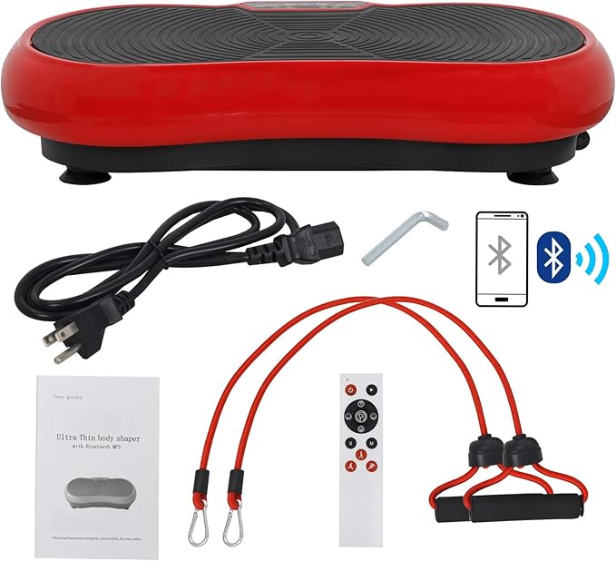 LEMY Vibration Plate Exercise Machine, Full Body Shaker with Bluetooth and Remote Control, Vibrating Plate Machine for Fitness, Training