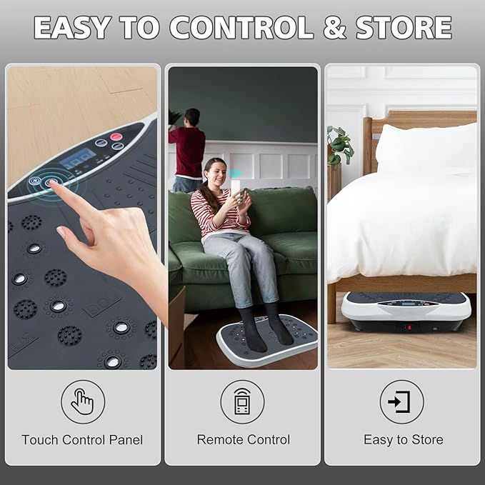 Vibration Plate Exercise Machine - Whole Body Workout Vibration Fitness Platform for Weight Loss & Toning