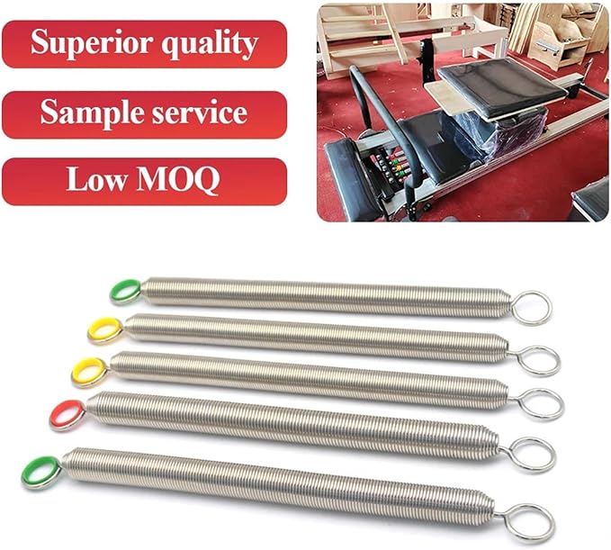 Pilates Pro Chair Springs Yoga High Strength 5pcs Pilates Reforme Equipment Accessories Tension Spring Pilate Core Bed Music Wire Springs