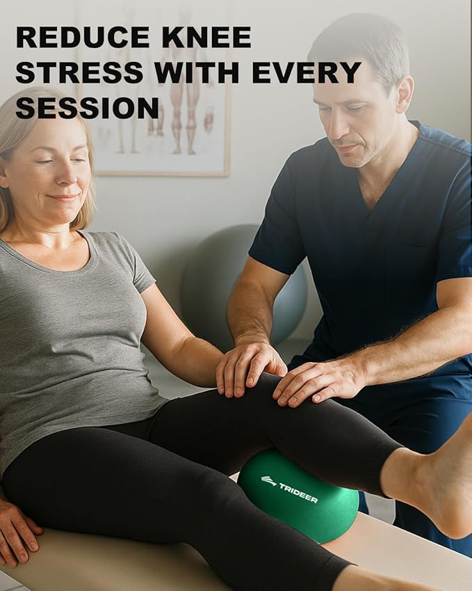 Trideer Exercise Balls Physical Therapy, 9 Inch Pilates Ball Between Knees for Physical Therapy, Mini Exercise Ball - Yoga Ball, Small Workout Balls for Core Strength and Back Support with Guide