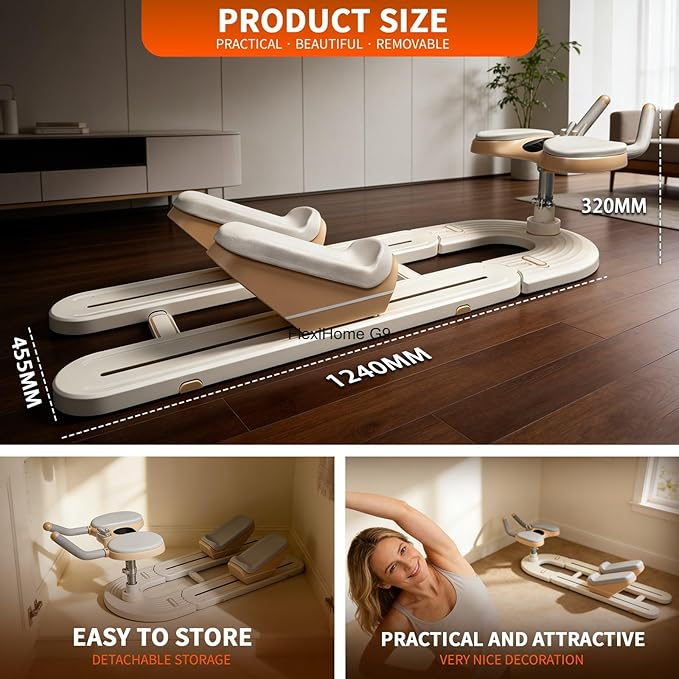 Spine Twist & Stretch Trainer, As Seen on TikTok Low-Impact Home Gym Equipment for Waist Toning, Leg Stretching & Core Activation, US Local Ship