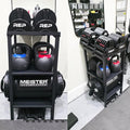 Commercial Heavy Duty Adjustable Dumbbell Stand & Kettlebell Stand, Adjustable Dumbbell Weight Rack, Kettlebell Storage Rack, Weight Rack for Garage/Home Gym/Commercial with Non-Slip Base, Anti-Tip Safety & Space-Saving Design, Weight Capacity 500/600/...