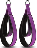 2PCS Pilates Strap, Double Loop Yoga Strap with Comfortable Thick Padding & Sturdy D-Rings for Home Gym, Pilates, and Yoga WorkoutsPilates
