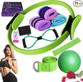 Pilates Essentials Kit for Women, 2025 New Better Me Pilates Kit for Core Strength, Stretching & Toning, 25cm Figure 8 Resistance Band Yoga Bands for Gym Workout