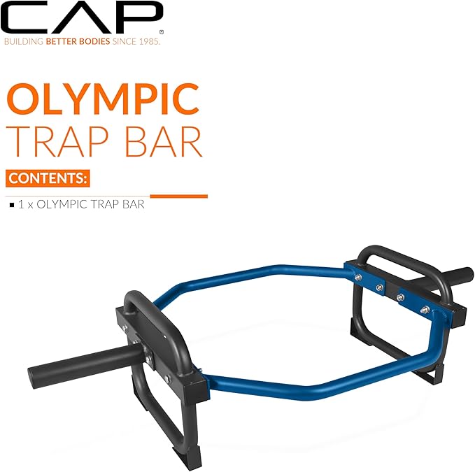CAP Barbell Olympic Trap Bar and Shrug Bar for Deadlifts