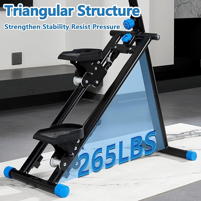 Stair Stepper for Home - Vertical Climber Workout Machine with Stable Frame, Adjustable Handlebar for Full-Body Exercise