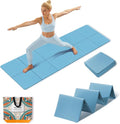 Foldable Travel Yoga Mat 72"x24"x0.24", Lightweight Non Slip Exercise Mat, Portable Folding Workout Mat for Yoga, Pilates, Stretching, Home Gym, Outdoor Fitness & Travel