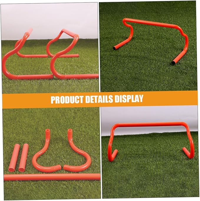 Totority 3pcs Detachable Agility Speed Training Hurdles Portable Running Drills Equipment Adjustable for Soccer Basketball Athletes Sports Practice
