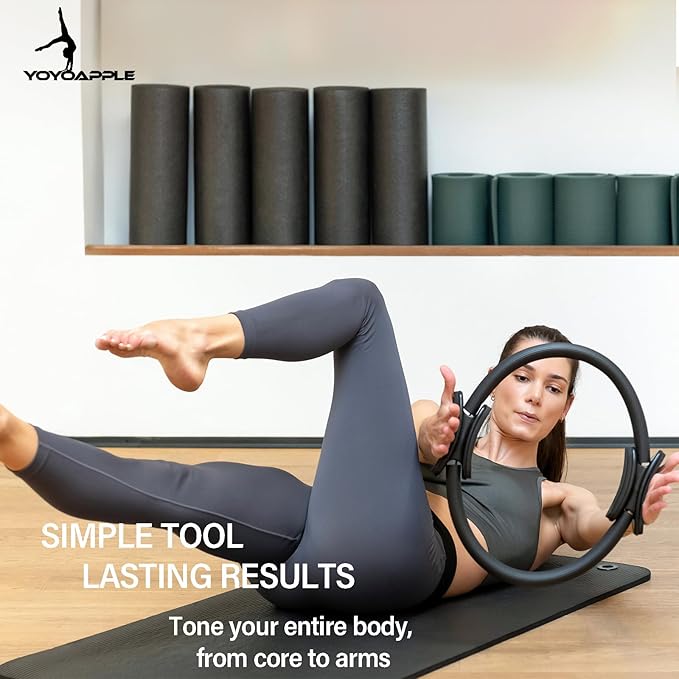at Home Pilates Essentials Kit for Women,11pcs Pilates Kit for Home Workouts Women,Pilates Kit for Home Workouts Women,Pilates Ball and Ring Set,Pilates Accessories for Home Workouts