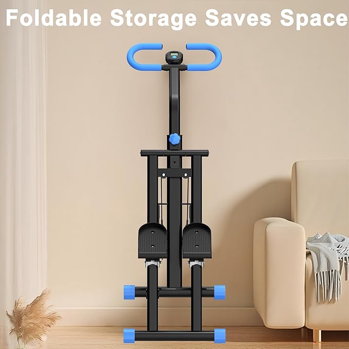 Stair Stepper for Home,Vertical Climber Workout Machine with Stable Frame and Adjustable Handlebar for Legs Workouts,Full-Body Cardio Workout Equipment for Women & Men
