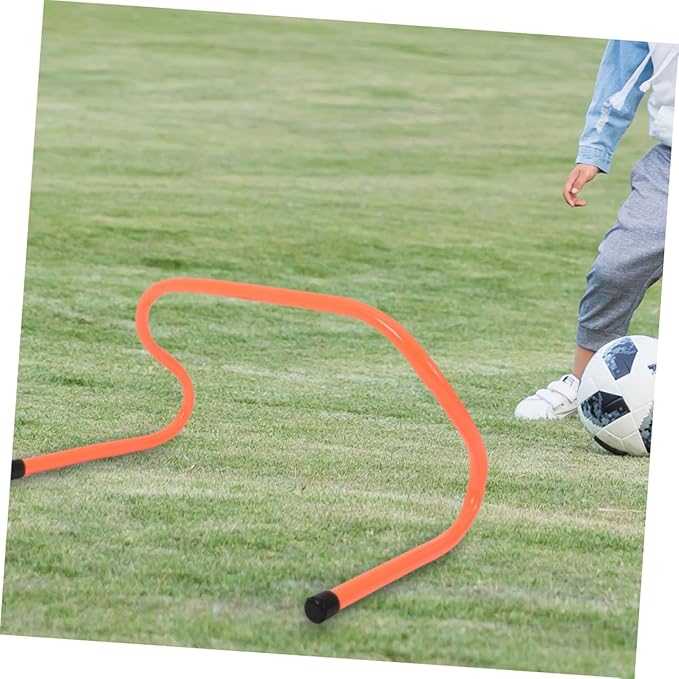 KICHOUSE 4pcs Agility Hurdles for Boys and Girls Training Equipment for Soccer Basketball Fitness Speed Coordination and Flexibility Sports Activities