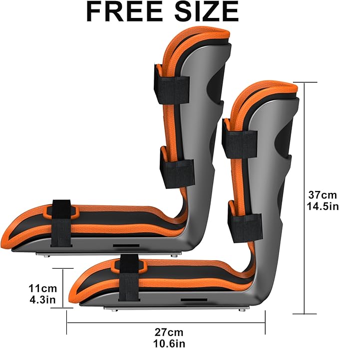 Leg Support Protective Gear for Pedal Exerciser and Exercise Bike,Universal Soft Splint Bracket Training Equipment ，1 Pair