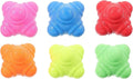 6Pcs Hexagonal Reaction Balls Set 5.5Cm Silicone Agility Training Equipment for Hand-Eye Coordination Baseball Goalkeeper Reflex Speed Exercise Fitness