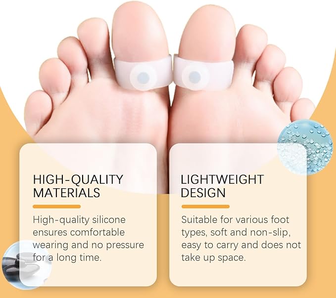 4PCS Ring Nursing, Silicon Foot Fat Weight Loss Health Massage Toe Ring,Acupressure Foot Ring Comfortable and Discreet